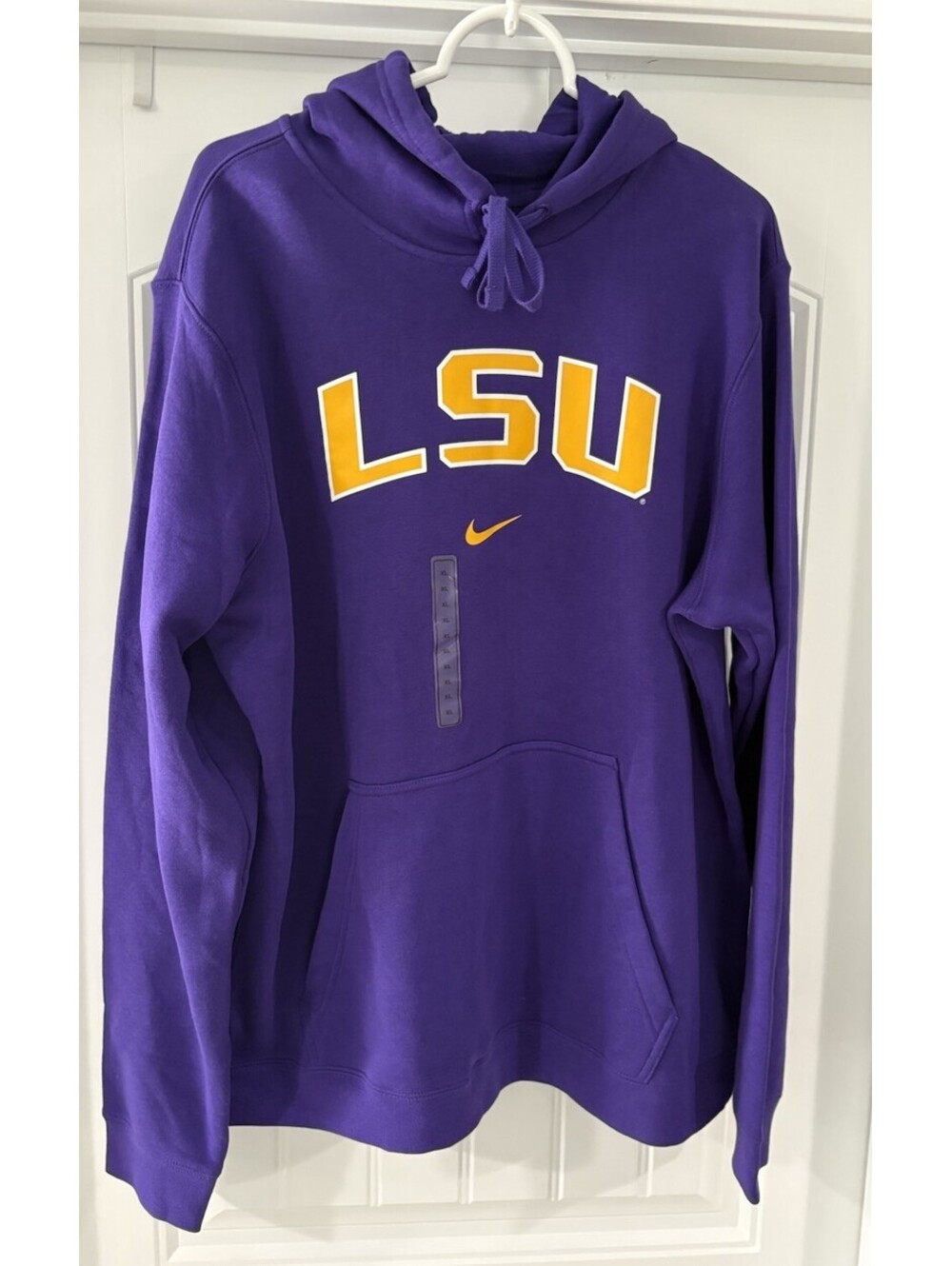 Nike NWT Men's XL LSU Tigers Fleece Pullover Hoodie Purple